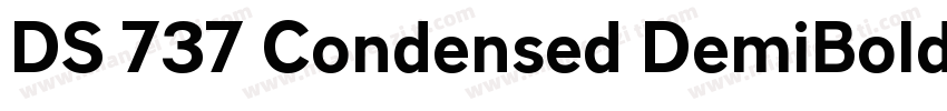 DS 737 Condensed DemiBold字体转换